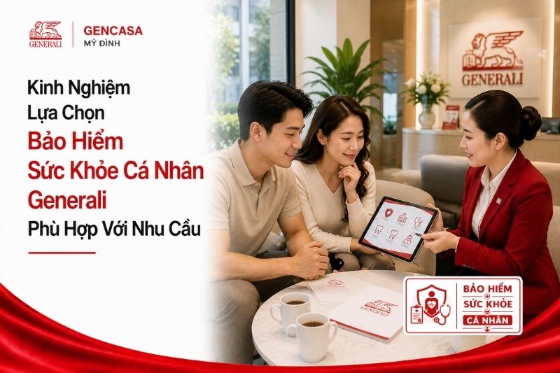 Kinh nghiệm lựa chọn bảo hiểm sức khỏe cá nhân generali phù hợp với nhu cầu.