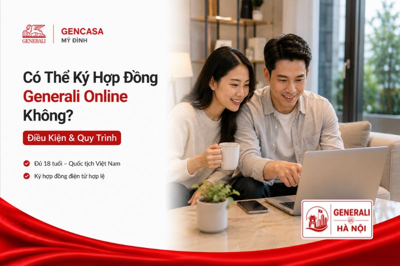 Có thể ký hợp đồng Generali online không.