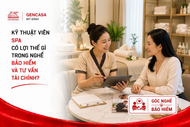 Kỹ thuật viên spa có lợi thế gì trong nghề bảo hiểm và tư vấn tài chính