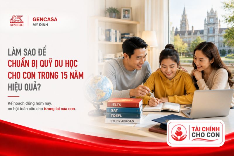 Làm sao để chuẩn bị quỹ du học cho con trong 15 năm hiệu quả