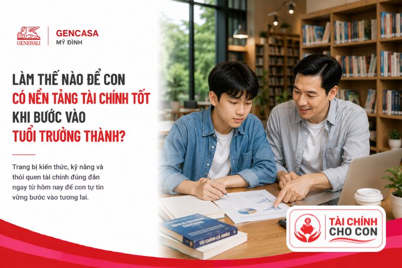 Làm thế nào để con có nền tảng tài chính tốt khi bước vào tuổi trưởng thành