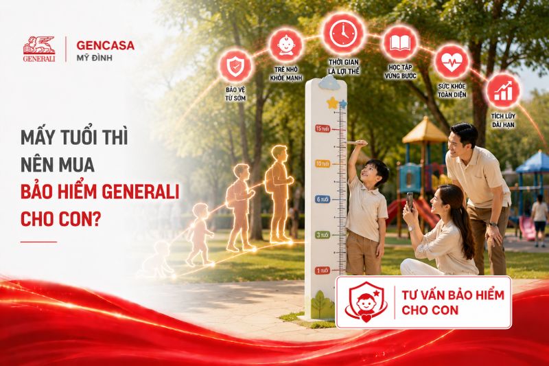 Mấy tuổi thì nên mua bảo hiểm generali cho con