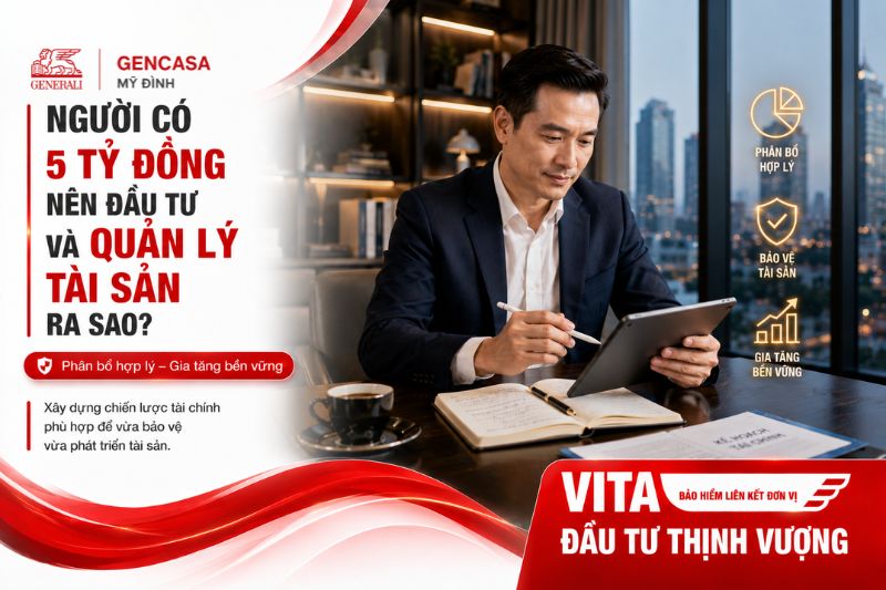 Người có 5 tỷ đồng nên đầu tư và quản lý tài sản ra sao