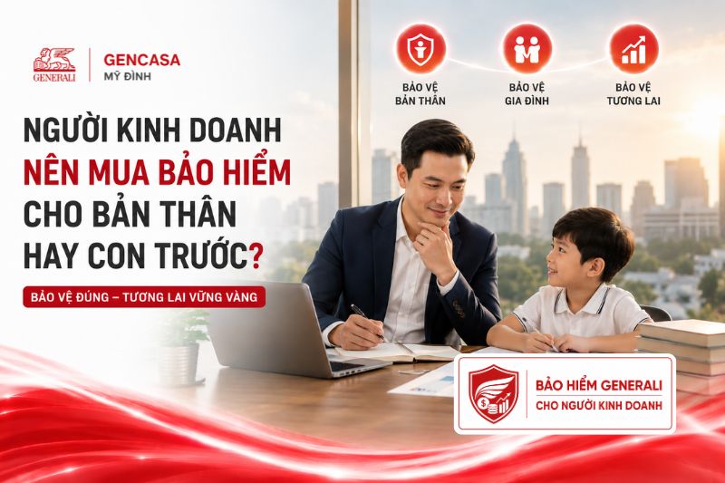 Người kinh doanh nên mua bảo hiểm cho bản thân hay con trước