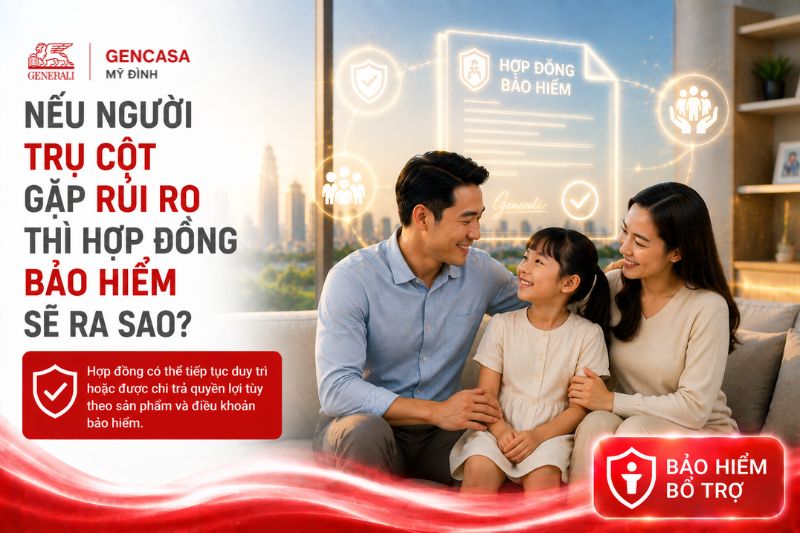 Nếu người trụ cột gặp rủi ro thì hợp đồng bảo hiểm sẽ ra sao