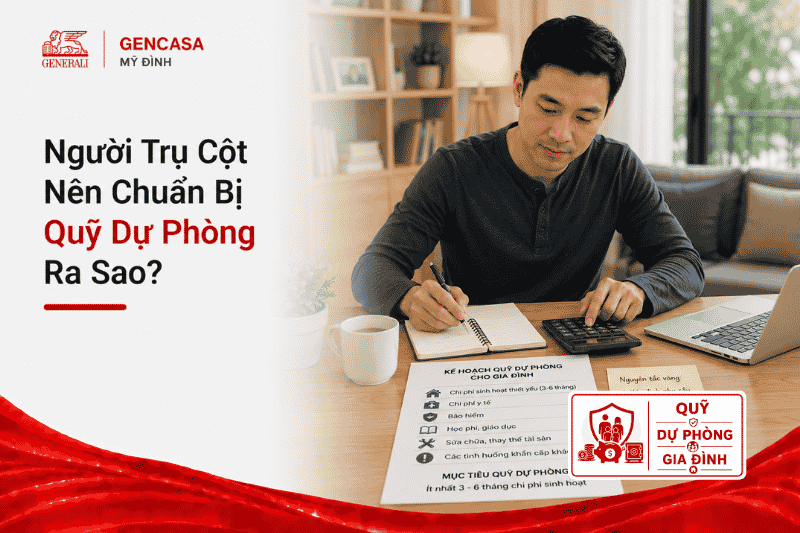 Người trụ cột nên chuẩn bị quỹ dự phòng ra sao