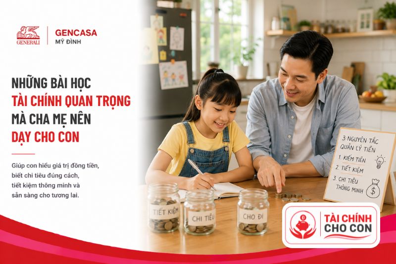 Những bài học tài chính quan trọng mà cha mẹ nên dạy cho con