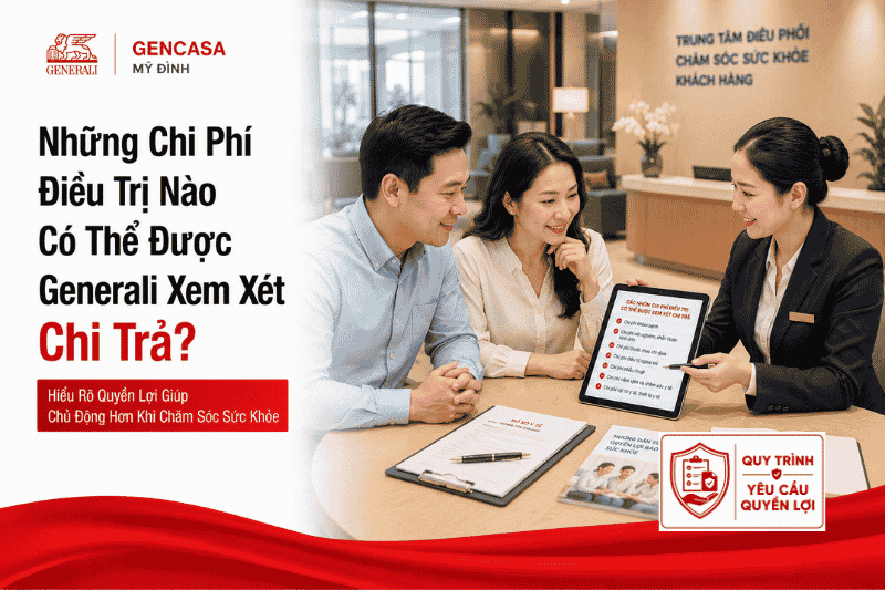 Những chi phí điều trị nào có thể được generali xem xét chi trả