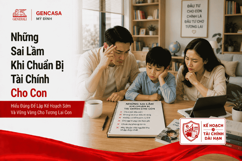 những sai làm khi chuẩn bị tài chính cho con