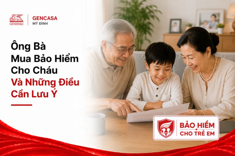 Ông bà mua bảo hiểm cho cháu và những điều cần lưu ý