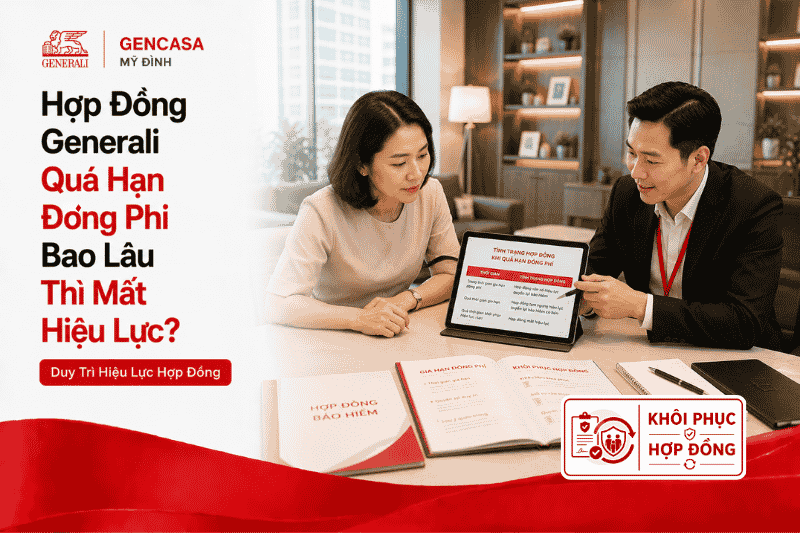 Hợp đồng generali quá hạn đóng phí bao lâu thì mất hiệu lực