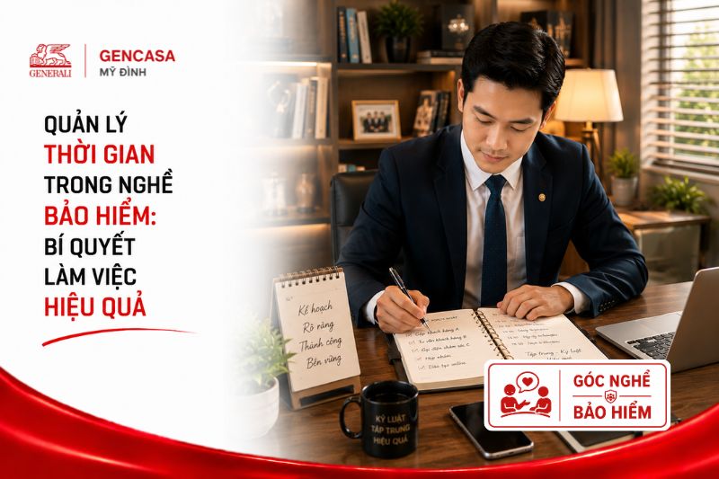 Quản lý thời gian trong nghề bảo hiểm, bí quyết làm việc hiệu quả