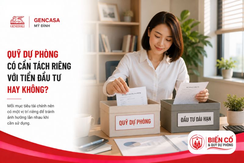 Quỹ dự phòng có cần tách riêng với tiền đầu tư hay không