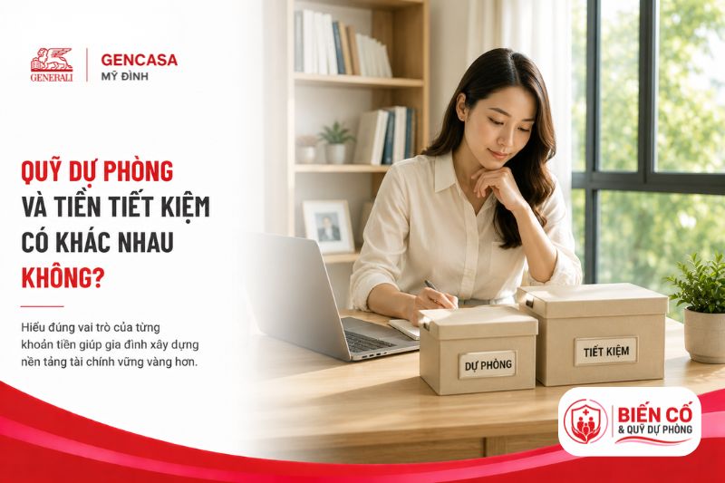 Quỹ dự phòng và tiền tiết kiệm có khác nhau không