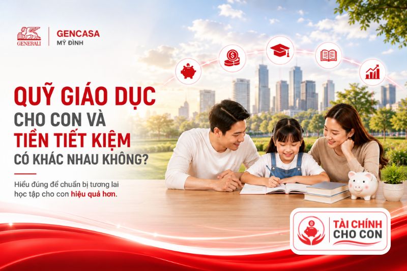 Quỹ giáo dục cho con và tiền tiết kiệm có khác nhau không
