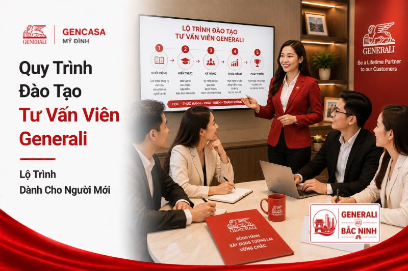 Quy trình đào tạo tư vấn viên Generali.