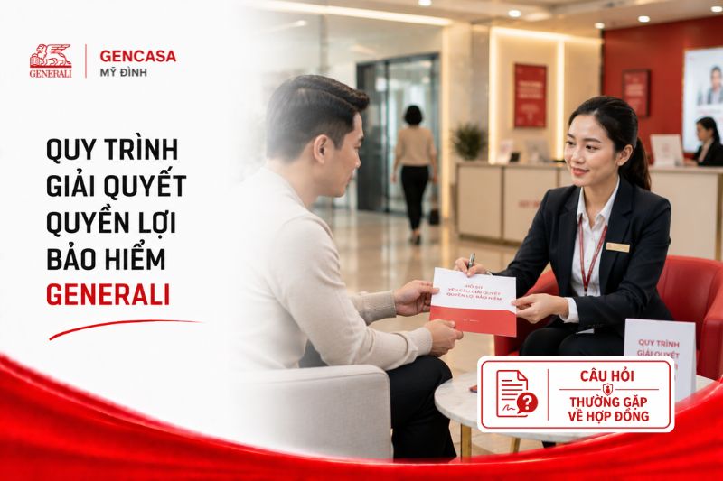 Quy trình giải quyết quyền lợi bảo hiểm generali