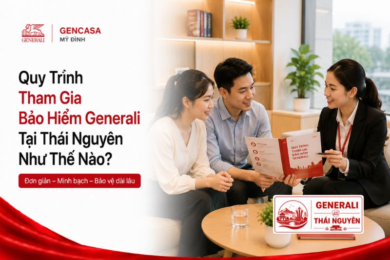 Quy trình tham gia bảo hiểm Generali tại Thái Nguyên như thế nào.