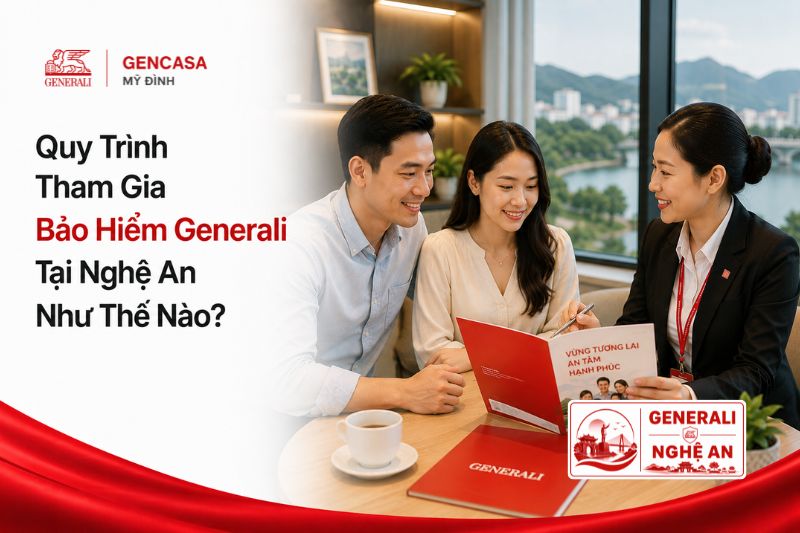 Quy trình tham gia bảo hiểm Generali tại Nghệ An như thế nào.