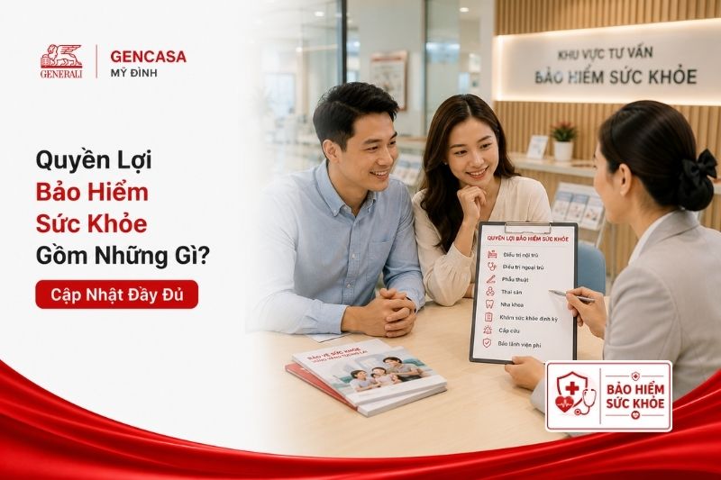 Quyền lợi bảo hiểm sức khỏe gồm những gì.