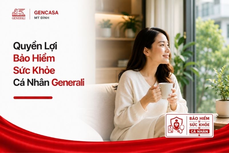 Quyền lợi bảo hiểm sức khỏe cá nhân generali.