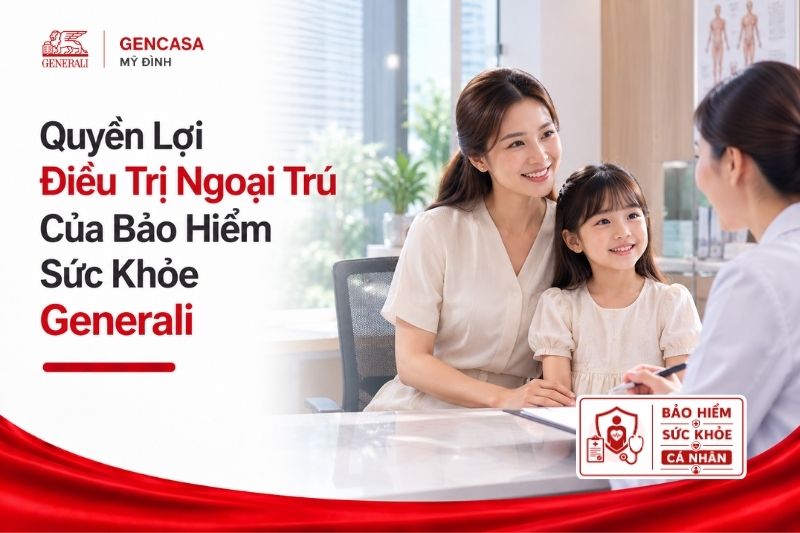 Quyền lợi điều trị ngoại trú của bảo hiểm sức khỏe generali.