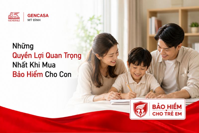 Những quyền lợi quan trọng nhất khi mua bảo hiểm cho con