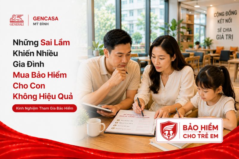Những sai lầm khiến nhiều gia đình mua bảo hiểm cho con không hiệu quả