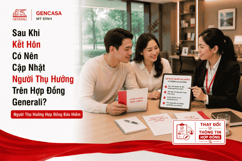 Sau khi kết hôn có nên cập nhật người thụ hưởng trên hợp đồng generali