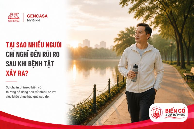 Tại sao nhiều người chỉ nghĩ đến rủi ro sau khi bệnh tật xảy ra