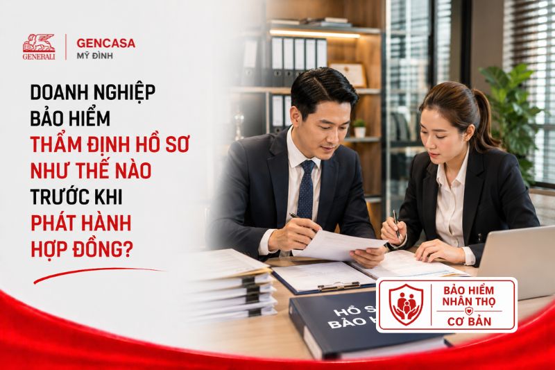 Doanh nghiệp bảo hiểm thẩm định hồ sơ như thế nào trước khi phát hành hợp đồng