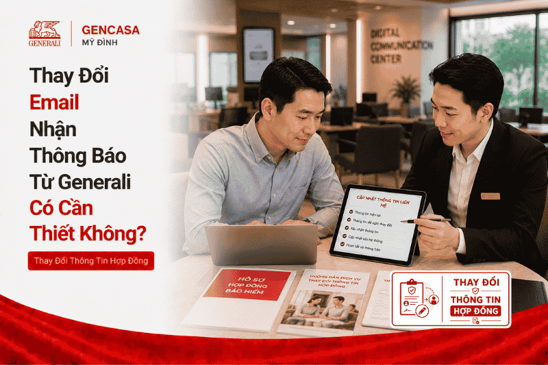 Thay đổi email nhận thông báo từ generali có cần thiết không