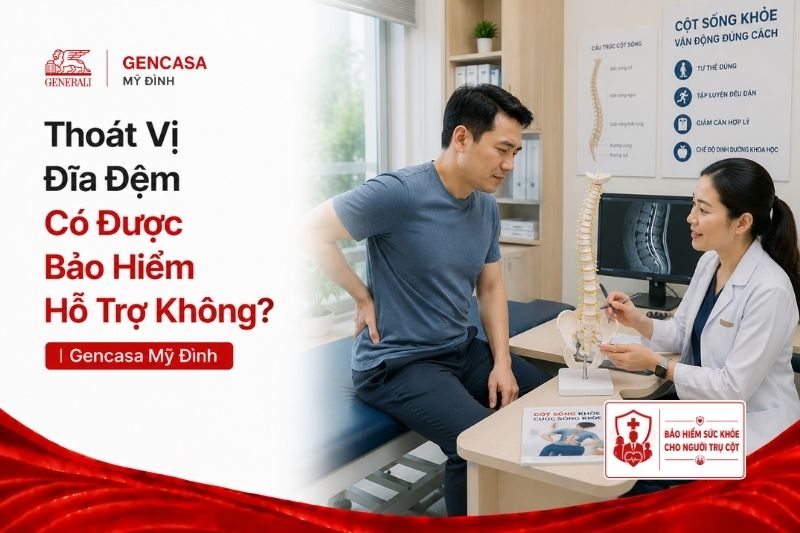 Thoát vị đĩa đệm có được bảo hiểm hỗ trợ không.