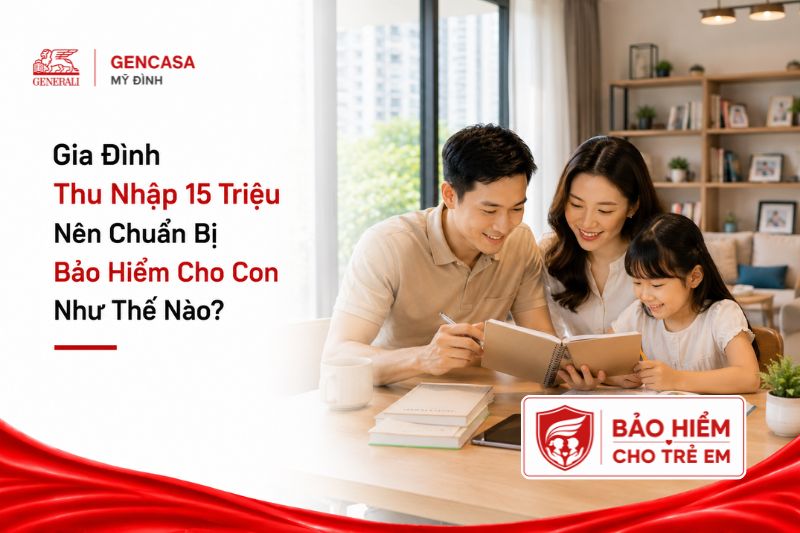 Gia đình thu nhập 15 triệu nên chuẩn bị bảo hiểm cho con như thế nào