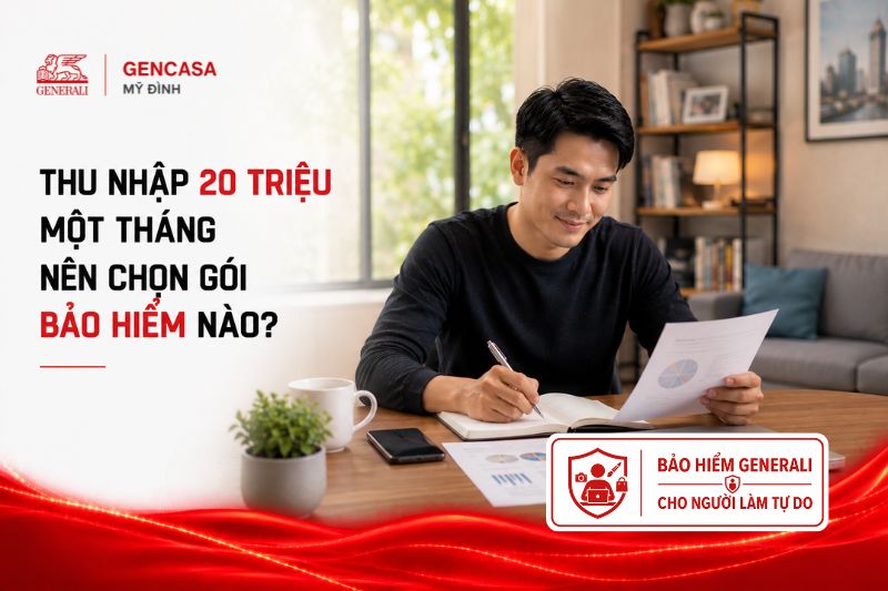 Thu nhập 20 triệu một tháng nên chọn gói bảo hiểm nào