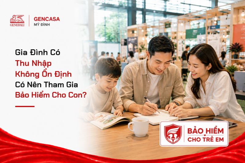 Gia đình có thu nhập không ổn định có nên tham gia bảo hiểm cho con