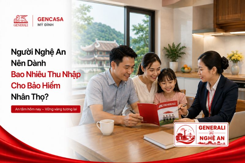 Người Nghệ An nên dành bao nhiêu thu nhập cho bảo hiểm nhân thọ.