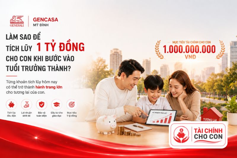 Làm sao để tích lũy q tỷ đồng cho con khi bước vào tuổi trưởng thành