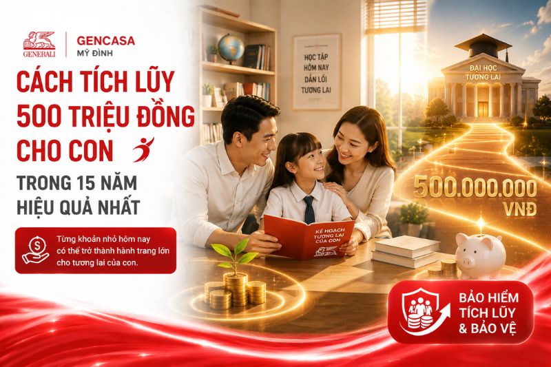 Cách tích lũy 500 triệu đồng cho con