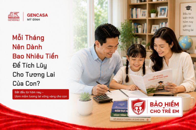 Mỗi tháng nên dành bao nhiêu tiền để tích lũy cho tương lai của con