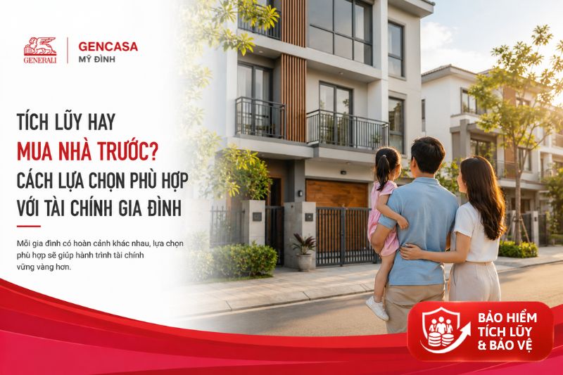 Tích lũy hay mua nhà trước cách lựa chọn phù hợp với tài chính gia đình