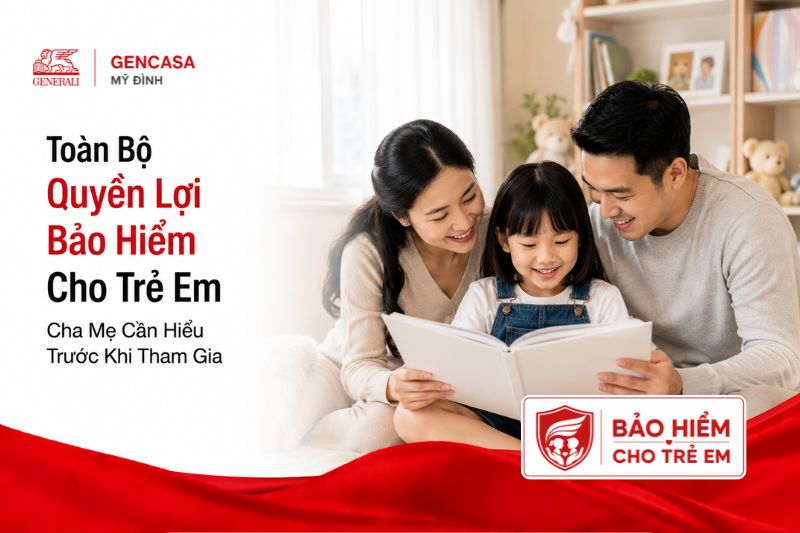 Toàn bộ quyền lợi bảo hiểm cho trẻ em