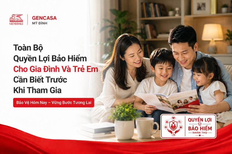 Toàn bộ quyền lợi bảo hiểm cho gia đình và trẻ em cần biết trước khi tham gia