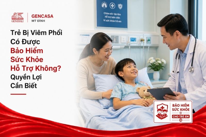 Trẻ bị viêm phổi có được bảo hiểm sức khỏe hỗ trợ không.