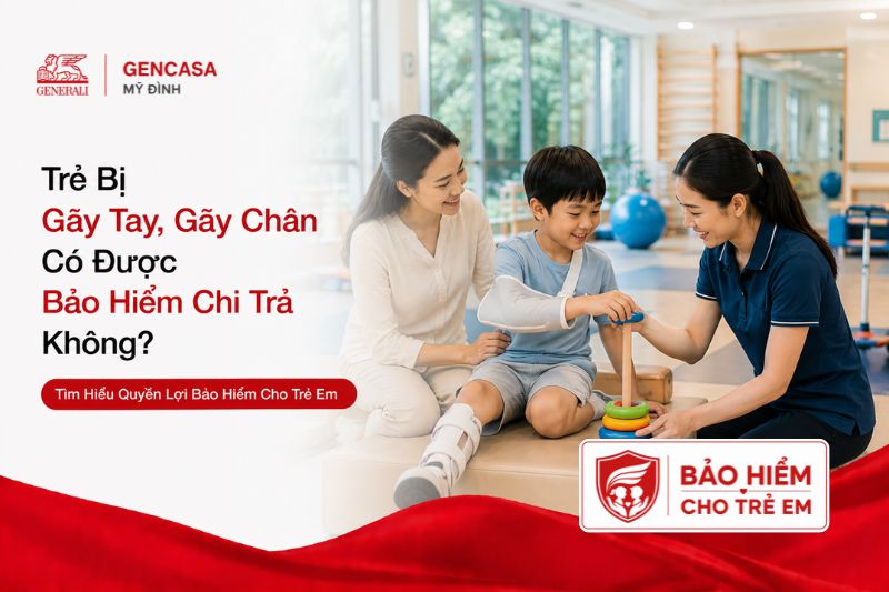 Trẻ bị gãy tay, gãy chân có được bảo hiểm chi trả không