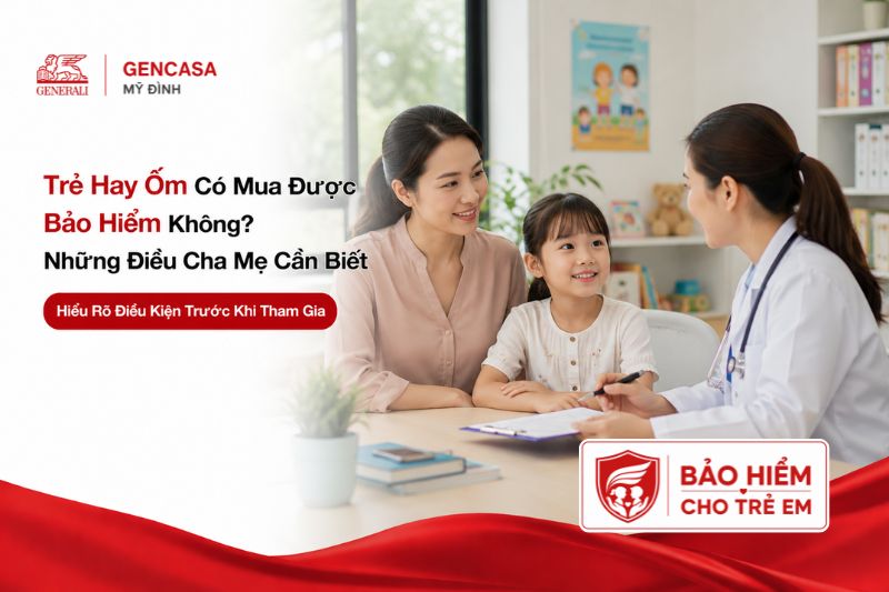 Trẻ hay ốm có mua được bảo hiểm hay không