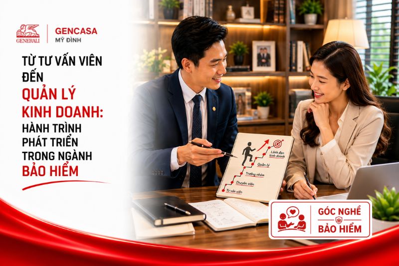 Từ tư vấn viên đến quản lý kinh doanh, hành trình phát triển trong ngành bảo hiểm