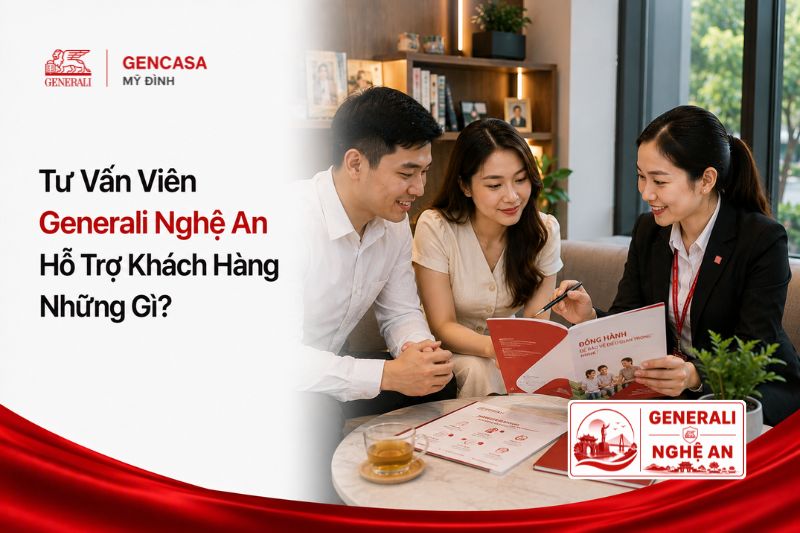 Tư vấn viên Generali Nghệ An hỗ trợ khách hàng những gì.