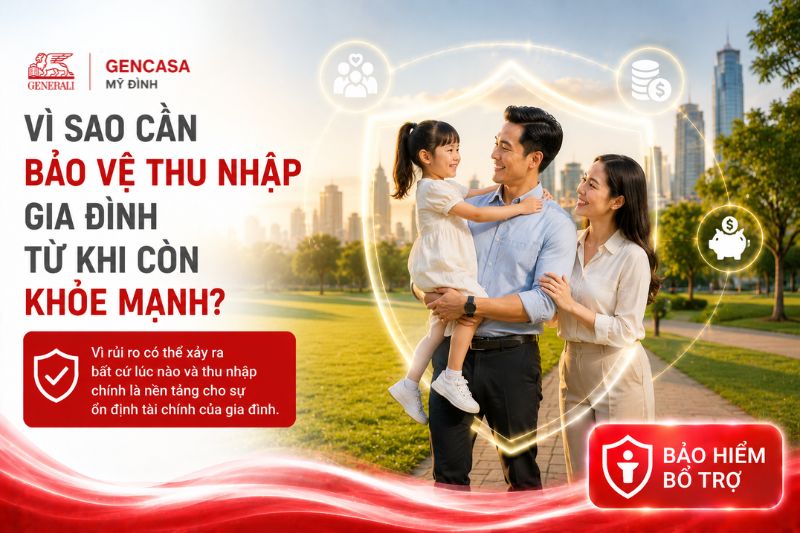 Vì sao cần bảo vệ thu nhập gia đình từ khi còn khỏe mạnh
