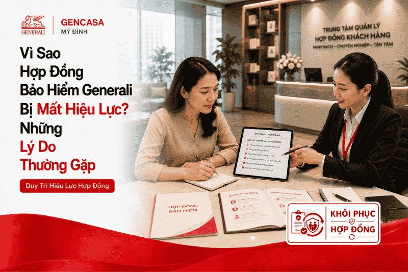 Vì sao hợp đồng bảo hiểm generali bị mất hiệu lực